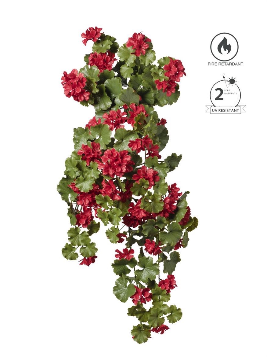 Art. Cadente Geranio 89cm - Red