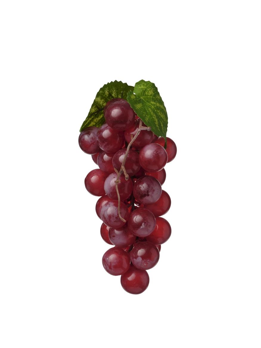 Art. Frutta Uva (grappolo) 9x7x17cm Pu/rd