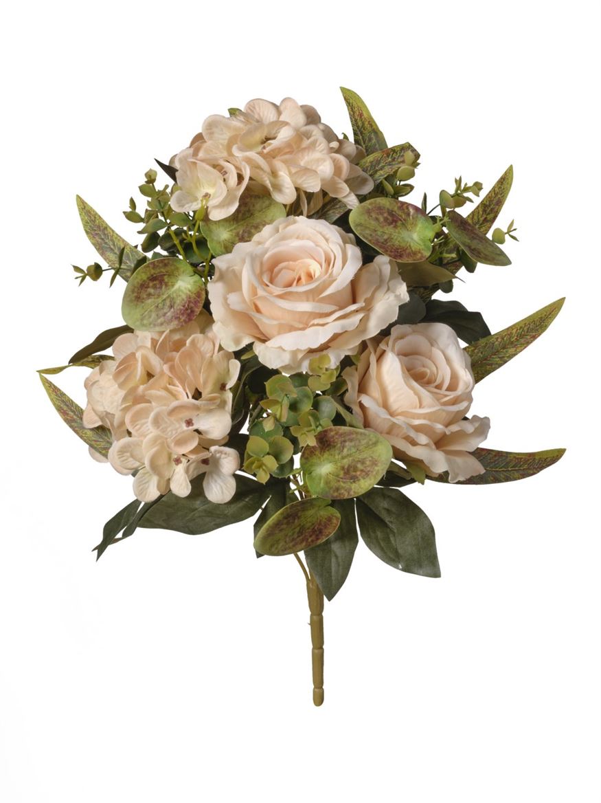 Art. Mazzo Ant. Front Rose/orten. X7 Cm46- Beige