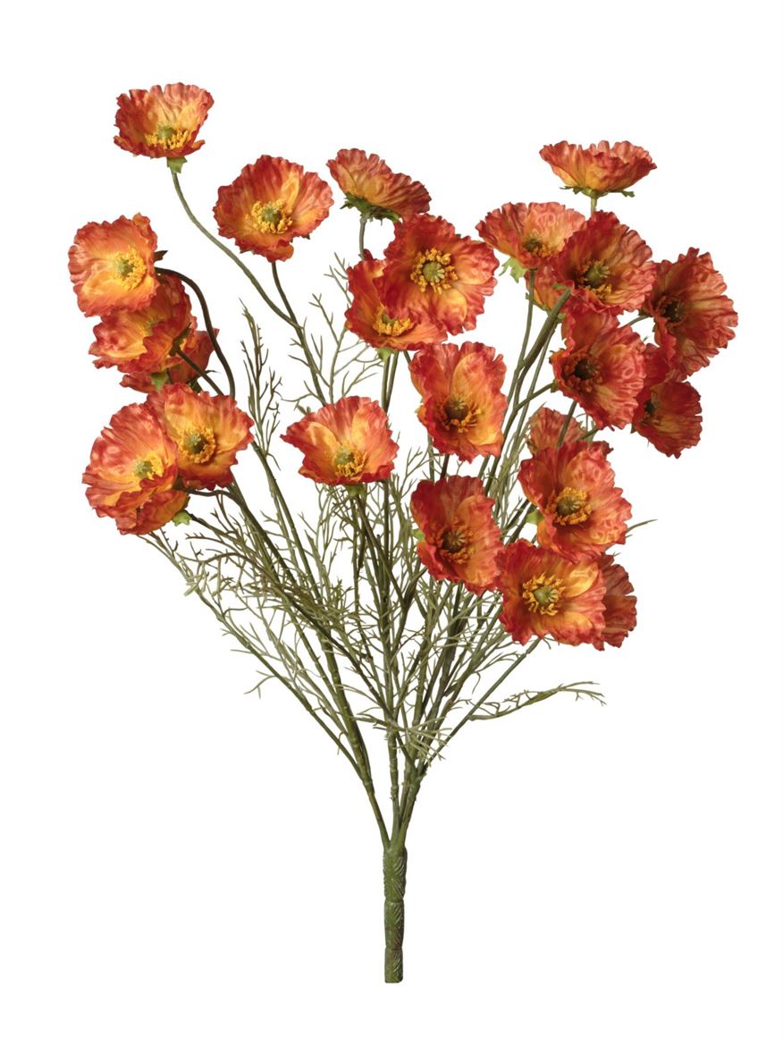 Art. Mazzo Papaveri Cm58,5 Orange