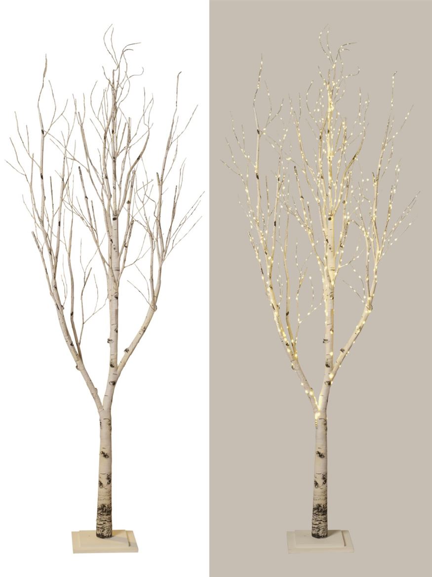Art. Pianta Albero Betulla 860 Luci H.240 Cm