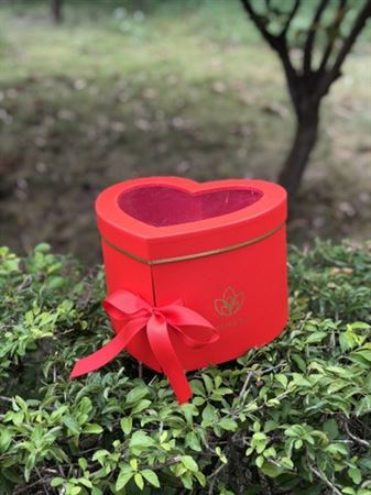 Box. Scatola Rossa Cuore Singolo