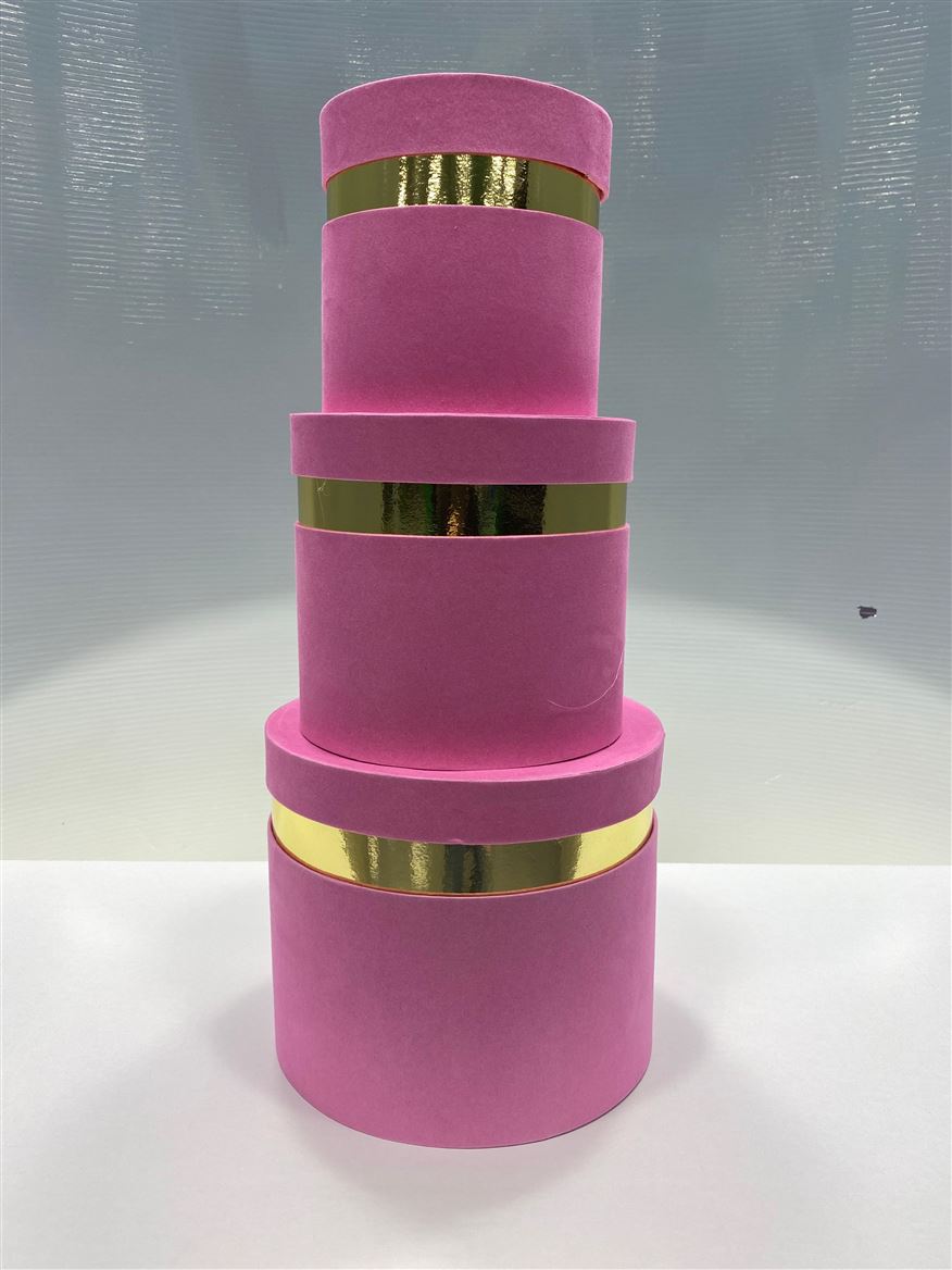 Box. Velvet Tris Fuchsia