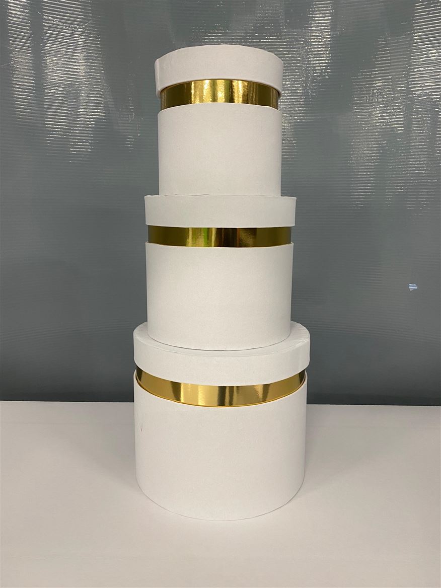 Box. Velvet Tris White