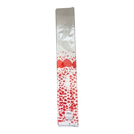 Buste. Monorosa Cuore1+bianco 16xh100cm-100pz