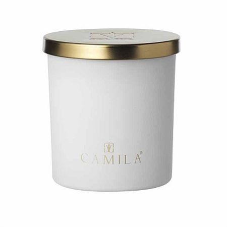 Candele. 140g. D.7.5 H.8cm Bianco - Zucch. Filato
