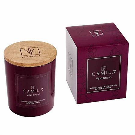 Candele. 140g. D.7.5 H.8cm Bordeaux - Vino Rosso