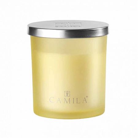 Candele. 140g. D.7.5 H.8cm Giallo - Limone Zenzero