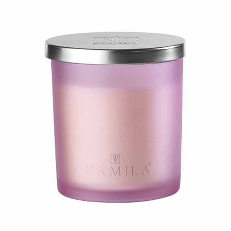 Candele. 140g. D.7.5 H.8cm Rosa - Riso E Ciliegio