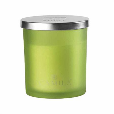 Candele. 140g. D.7.5 H.8cm Sat. Verde - Aloe