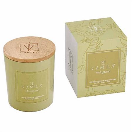 Candele. 140g. D.7.5 H.8cm Verde Prom.- Melograno