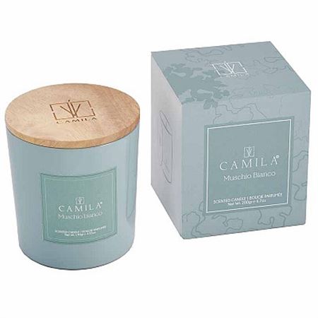 Candele. 200g. D.9 H.9cm Cart Da Zucchero- Muschio