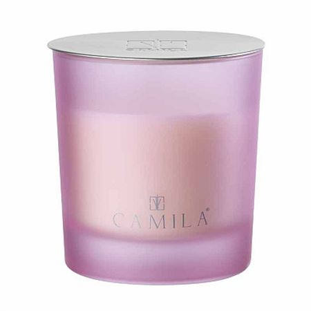 Candele. 200g. D.9 H.9cm Rosa - Riso E Ciliegio