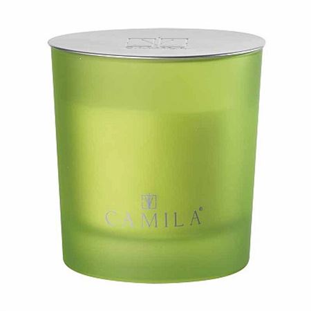 Candele. 200g. D.9 H.9cm Sat. Verde - Aloe