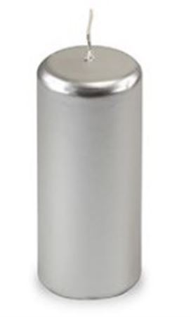 Candele. Cero D5xh12cm Vass.9pz Argento