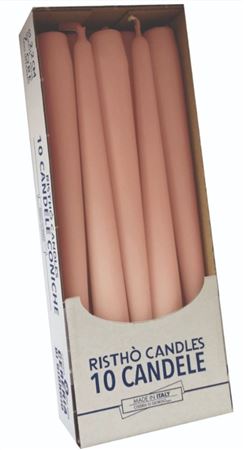 Candele. Conico Cm25 Vass.10pz Cipria-nude