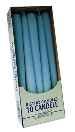 Candele. Conico Cm25 Vass.10pz Dusty Blue