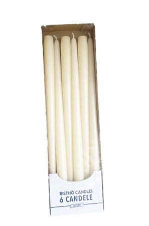 Candele. Conico Cm40 Vass.6pz - Avorio