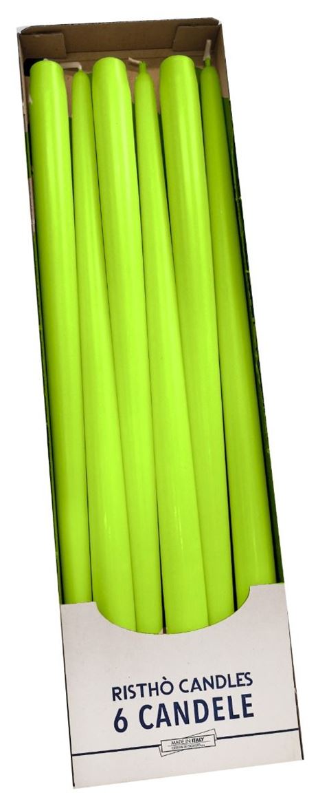 Candele. Conico Cm40 Vass.6pz - Pistacchio