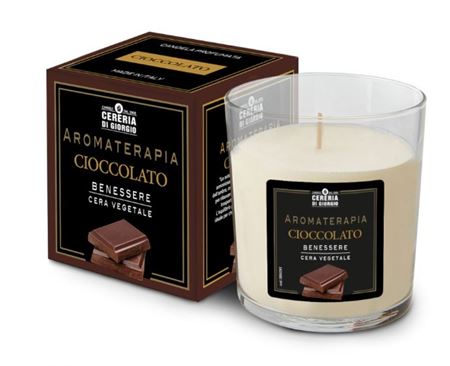 Candele Prof. Bicchiere 84x89 - Cioccolato