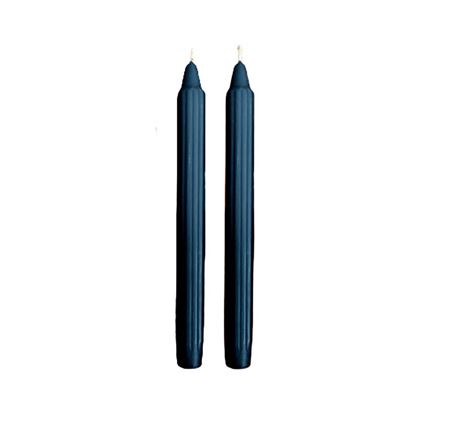 Candele. Scanalata Dorica 25cm 8pz. - Blu Notte