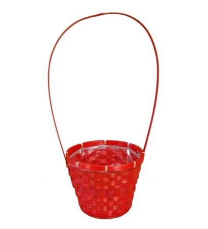Cesti Caspò. Bamboo D.20 H.16/50cm Rosso