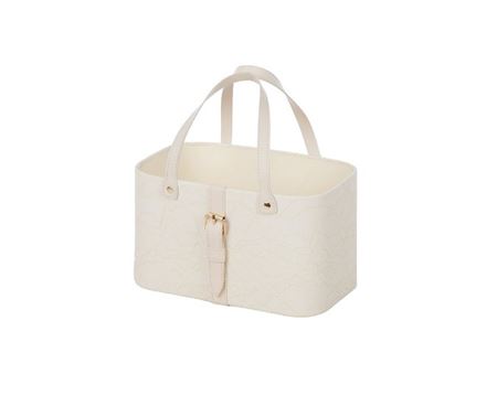 Deco. Borsa Ecopelle Pizzo 24x15h14 - Crema