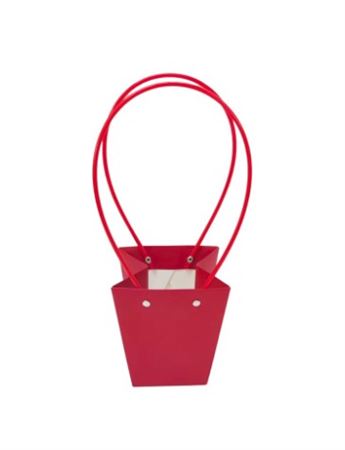 Deco. Borsine Rosse 12x12h12.5cm -10pz