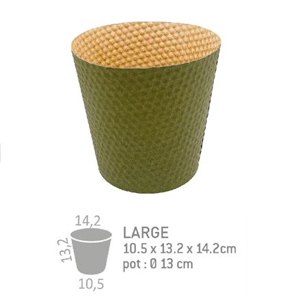 Deco. Coprivaso Eureka Honey Large - Khaki - 25pz.