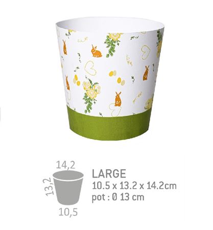 Deco. Coprivaso Eureka Large - Khaki - 25pz