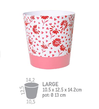 Deco. Coprivaso Eureka Pink Large 10.5x12.5x14.2cm