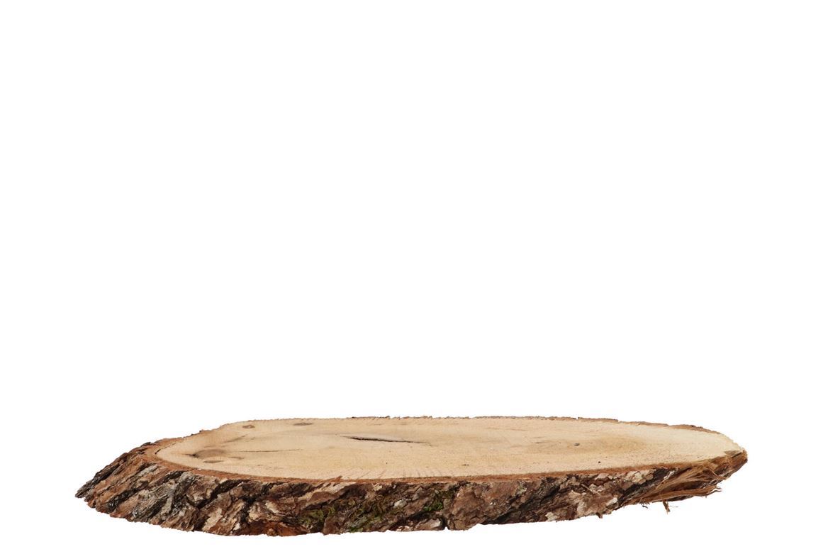 Deco. Disco Legno Nature Oak Slice Oval D12-16cm L