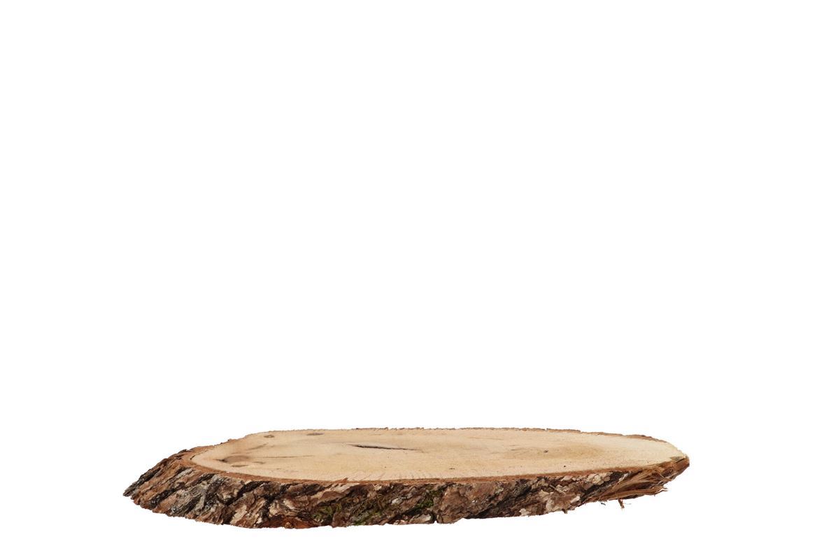 Deco. Disco Legno Nature Oak Slice Oval D9-11cm L1