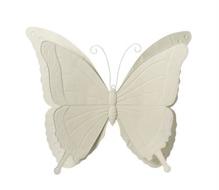 Deco. Farfalla Metallo 82x24x69cm - White