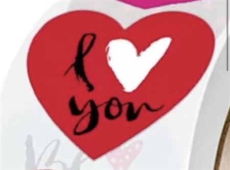 Deco. Stickers I Love You 3.5cm - 500pz