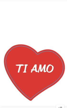Deco. Stickers Ti Amo 3.5cm - 500pz