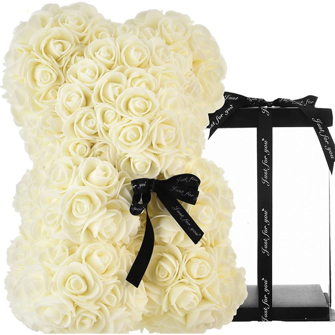 Deco. Teddy Rose - White