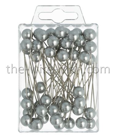 Flory. Spilli Con Perla Arg.21 -10mm 60mm-50pz