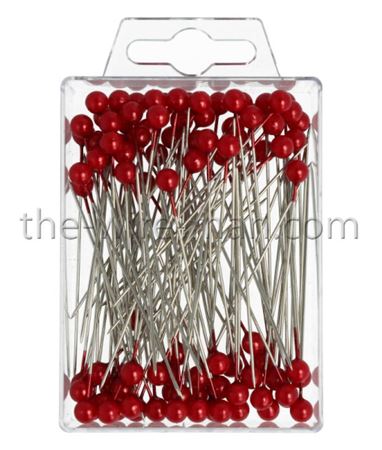 Flory. Spilli Con Perla Rosso -6mm 65mm-100pz