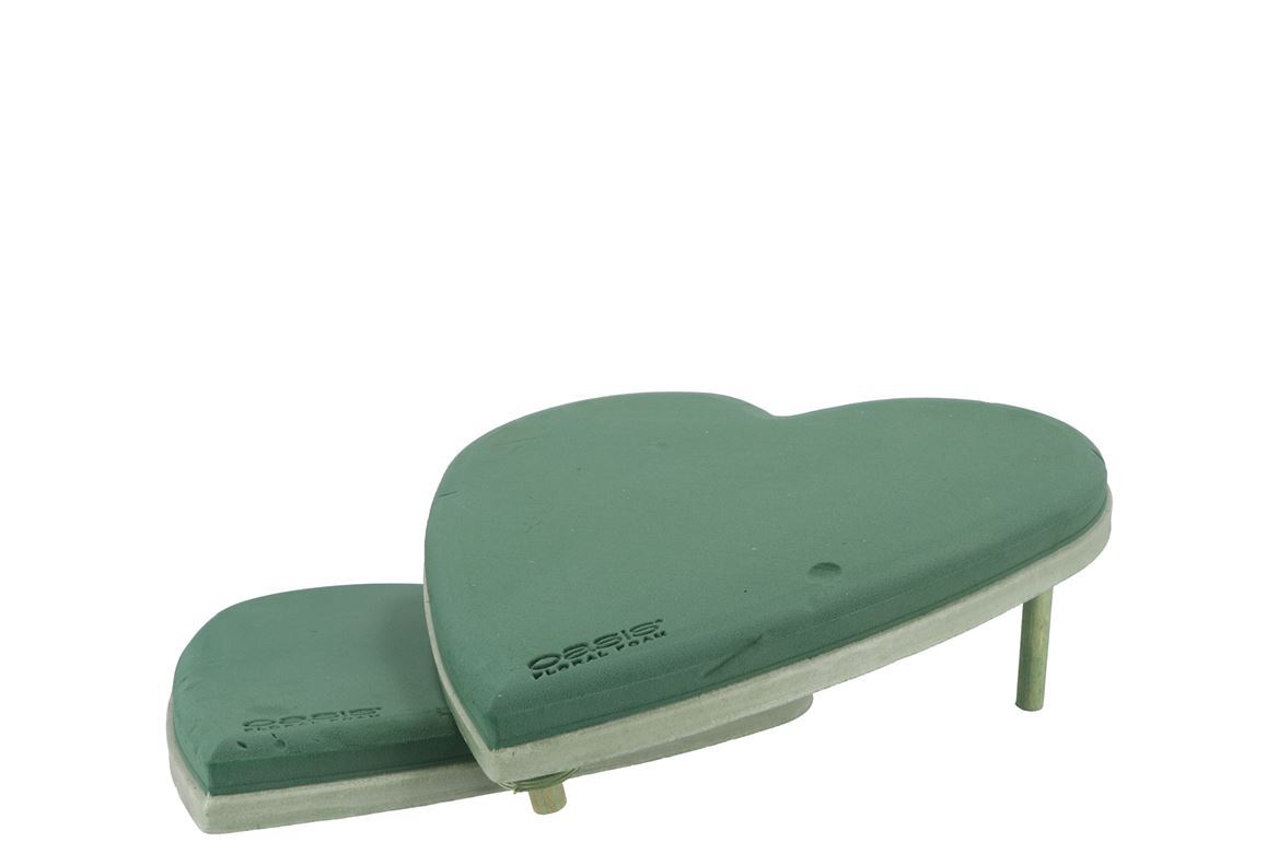 Flory. Spugne. Oasis Ecobase Cuore 38x40x5cm P/2