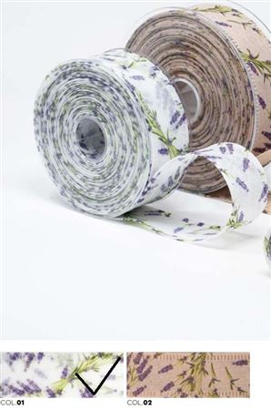 Nastri. Cotone Lavanda Mm40x20mt Col.01