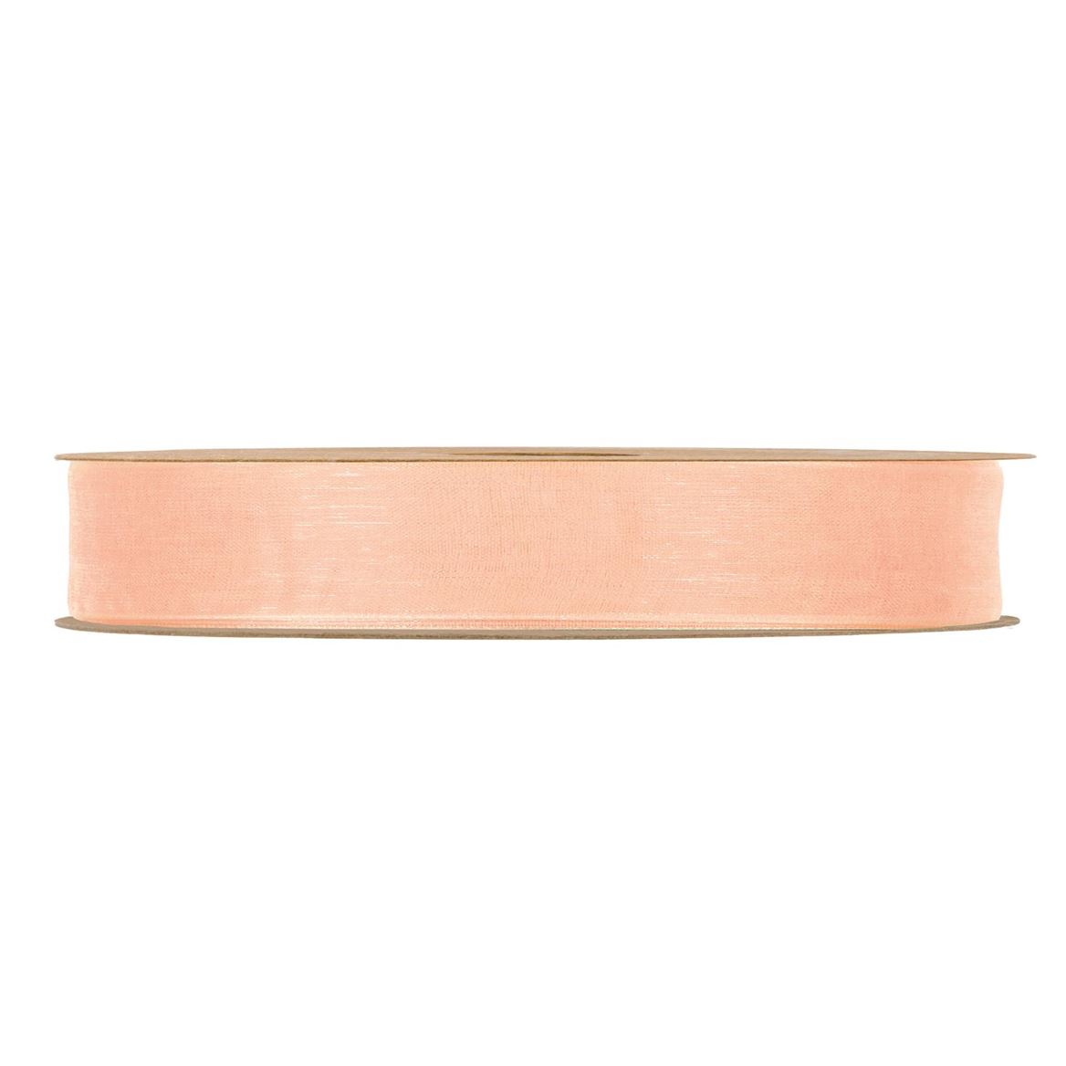 Nastri. Organza Matt Mm15x50m - Peach