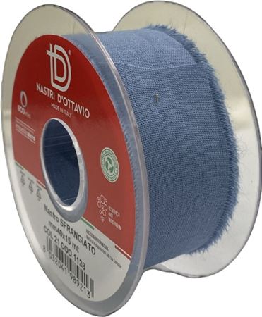 Nastri. Sfrangiato Mm40x15mt Azzurro (21)