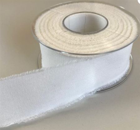 Nastri. Sfrangiato Mm40x15mt Bianco (01)