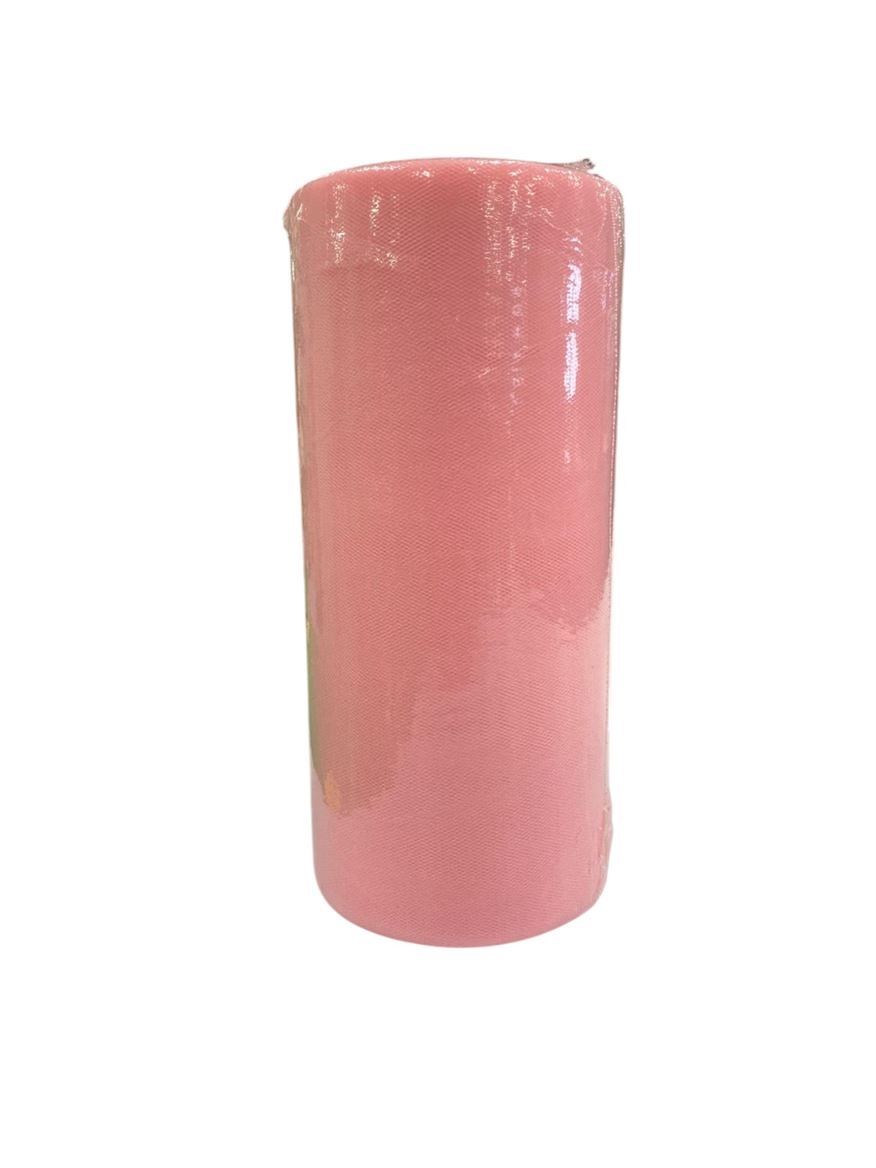 Nastri. Tulle Alto 25cm X 100mt - Rosa
