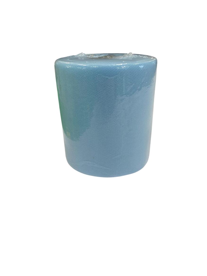 Nastri. Tulle Basso 12,5cm X 100mt - Celeste
