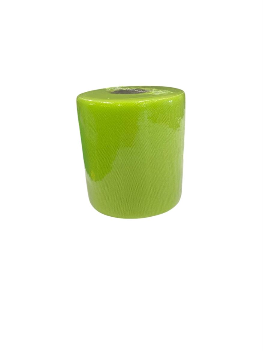 Nastri. Tulle Basso 12,5cm X 100mt - Verde Mela