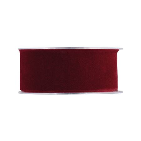 Nastri. Velluto 25x15mt - Bordeaux (14)