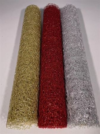 Rotolo Bob. Full Spider Glitter 50cm X 5y - Red