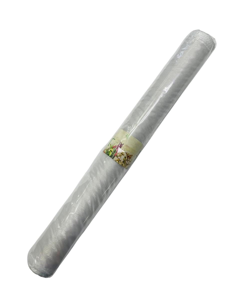 Rotolo Bob. Organza 48cm X 9mt - Bianco